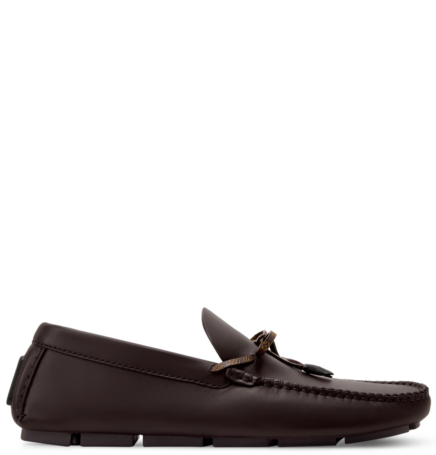  Giày Nam Louis Vuitton LV Driver Moccasins 'Brown' 