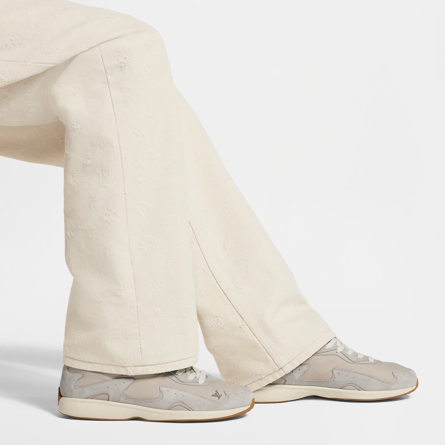  Giày Nam Louis Vuitton LV Drop 300 Sneakers 'Beige' 