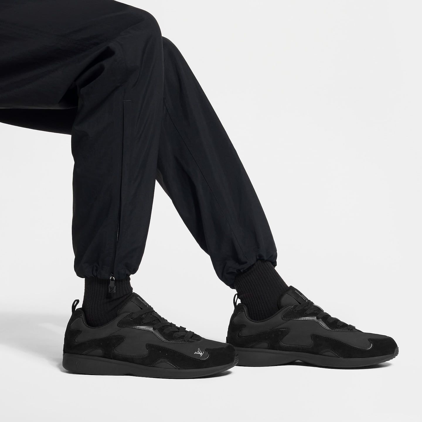  Giày Nam Louis Vuitton LV Drop 300 Sneakers 'Black' 