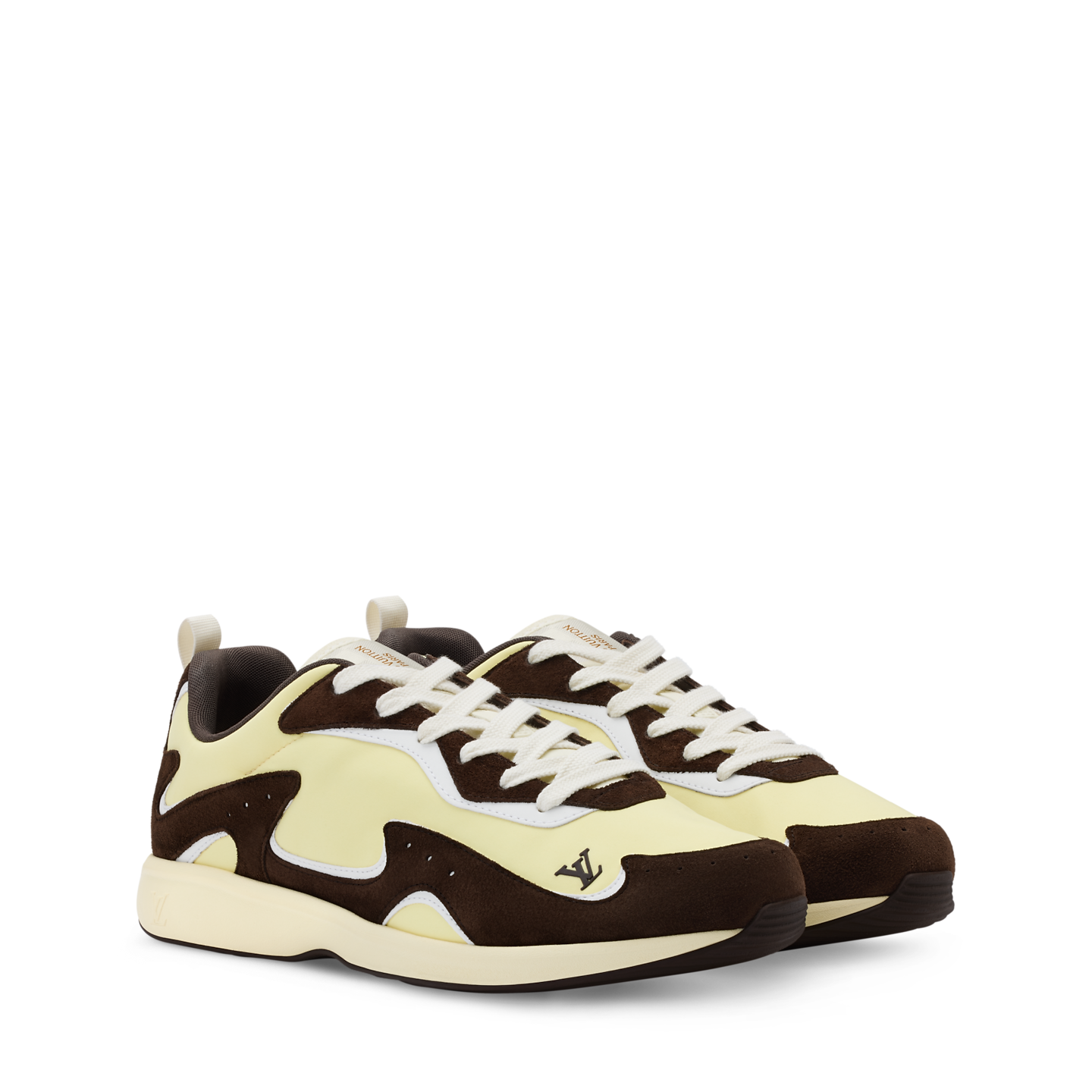  Giày Nam Louis Vuitton LV Drop 300 Sneakers 'Pale Gold' 