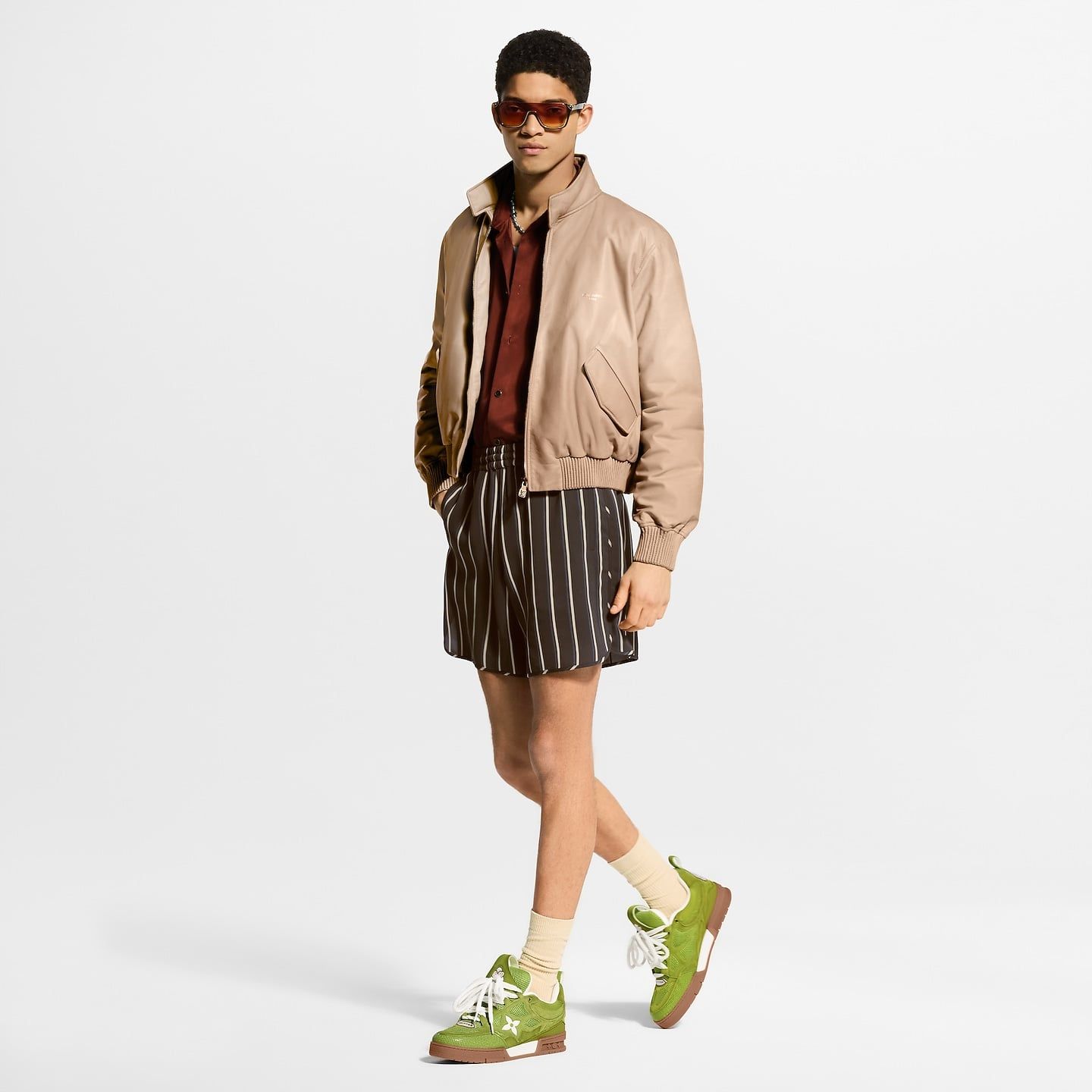  Giày Nam Louis Vuitton LV Skate Trainers 'Green' 