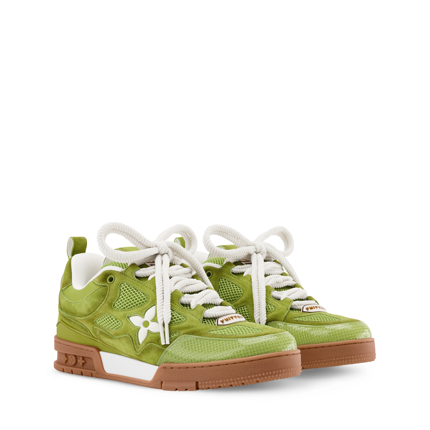  Giày Nam Louis Vuitton LV Skate Trainers 'Green' 