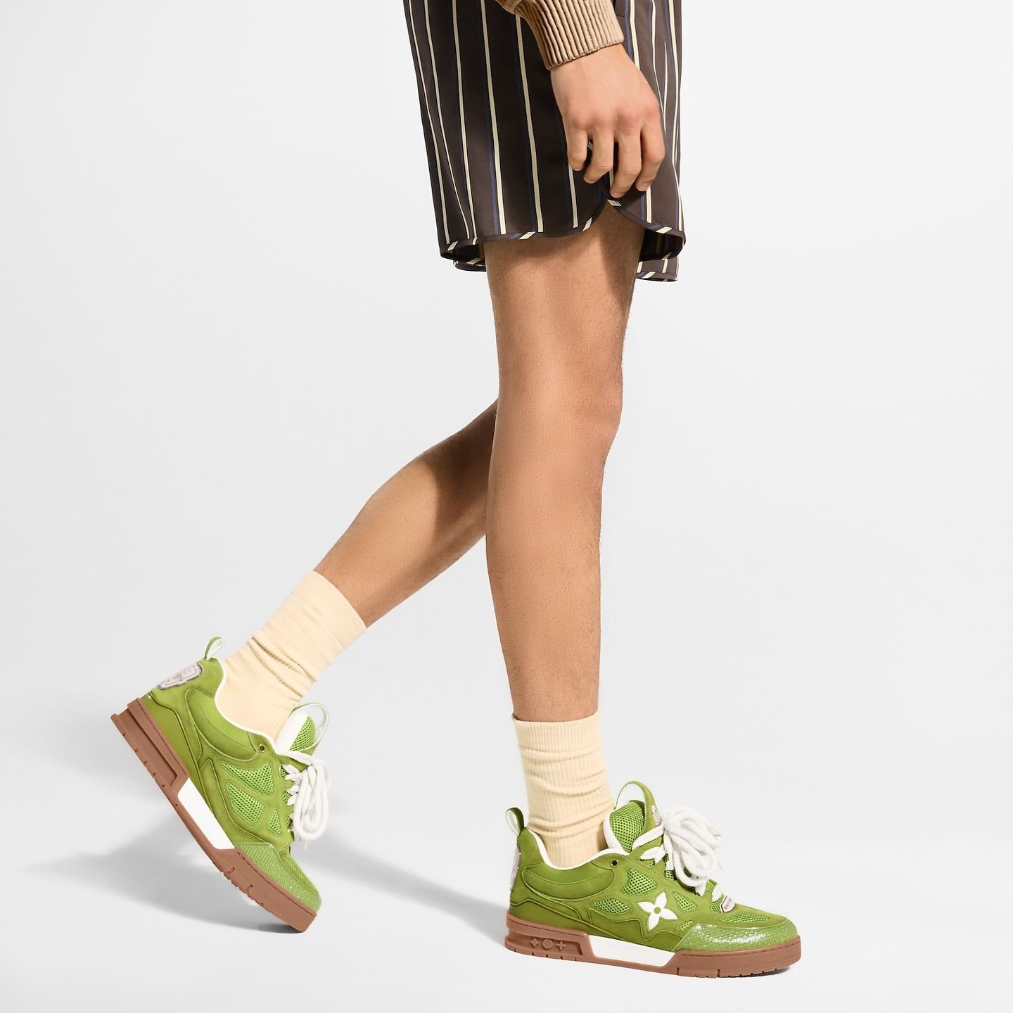  Giày Nam Louis Vuitton LV Skate Trainers 'Green' 