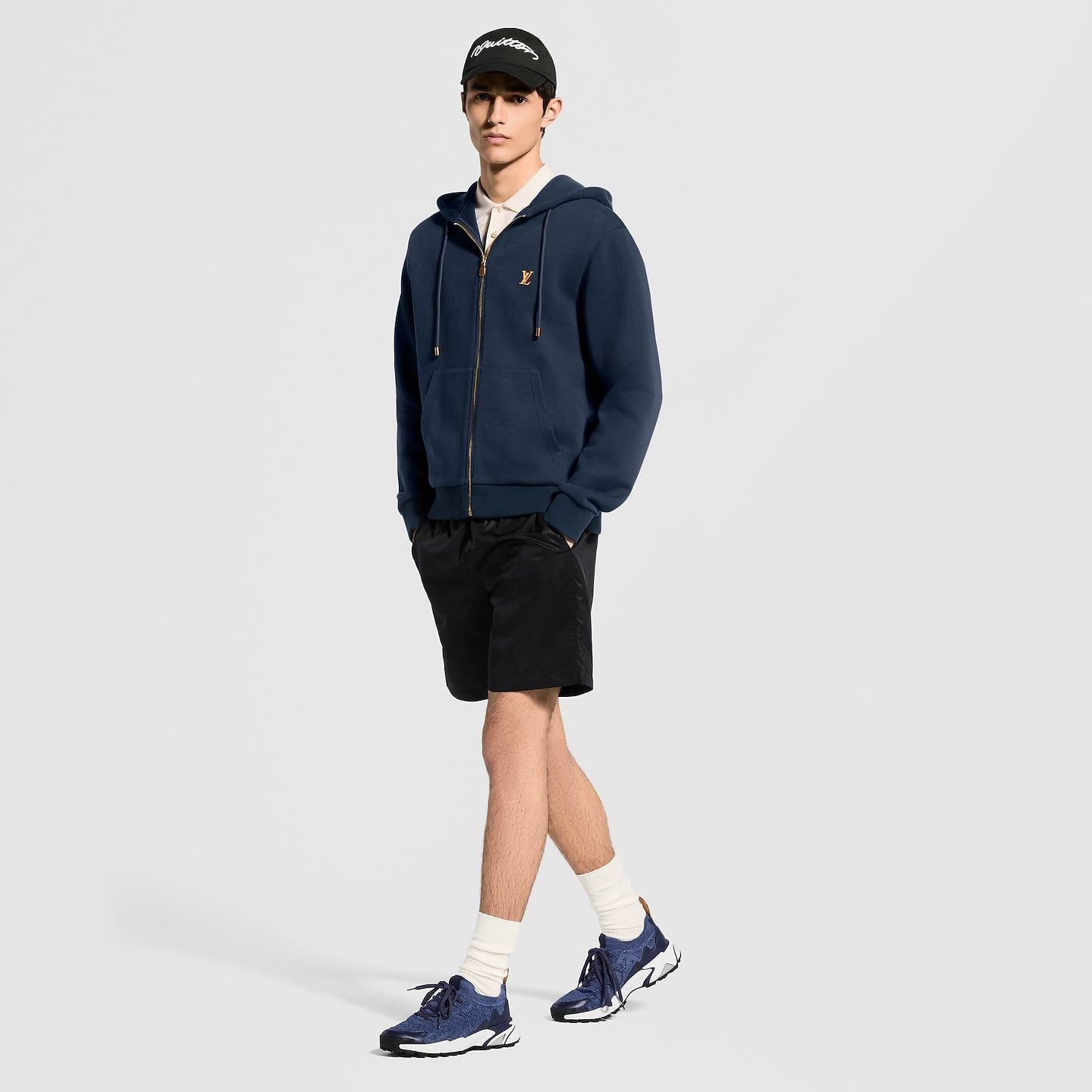  Giày Nam Louis Vuitton LV Tatic Knit Trainers 'Navy' 