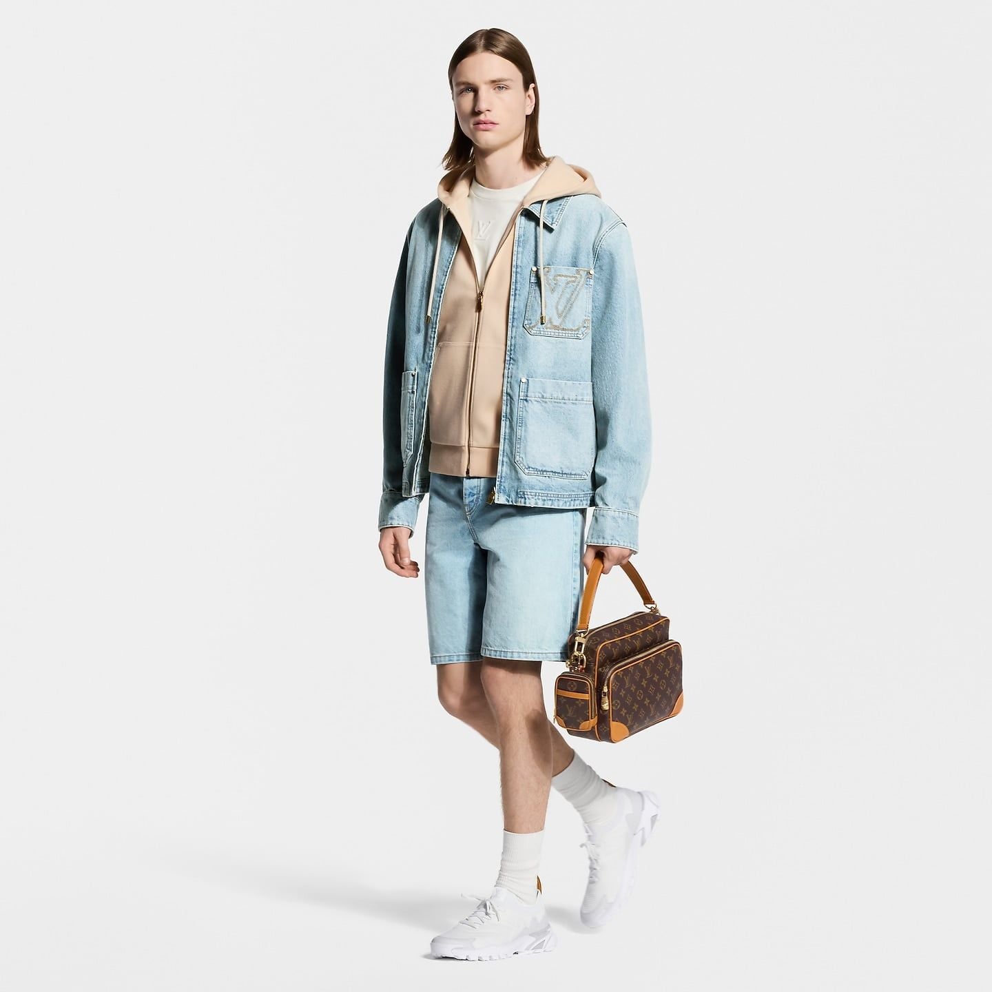  Giày Nam Louis Vuitton LV Tatic Knit Trainers 'White' 