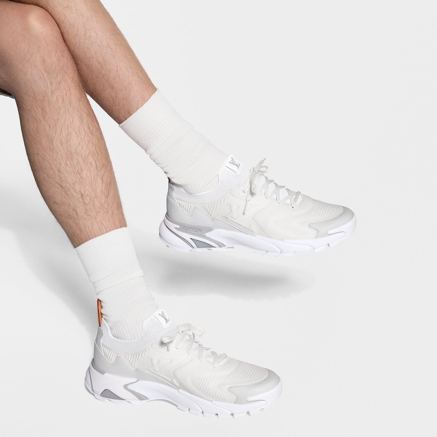  Giày Nam Louis Vuitton LV Tatic Knit Trainers 'White' 