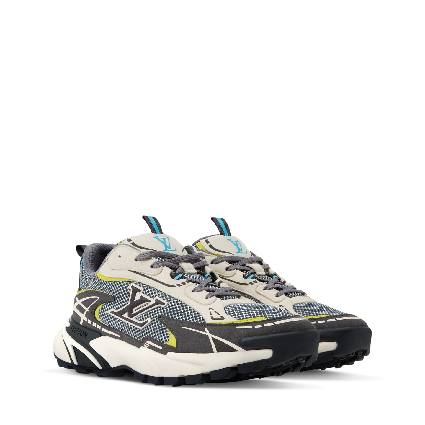  Giày Nam Louis Vuitton LV Tatic Runner Trainers 'Anthracite' 