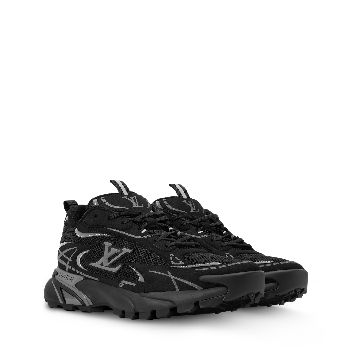  Giày Nam Louis Vuitton LV Tatic Runner Trainers 'Black' 