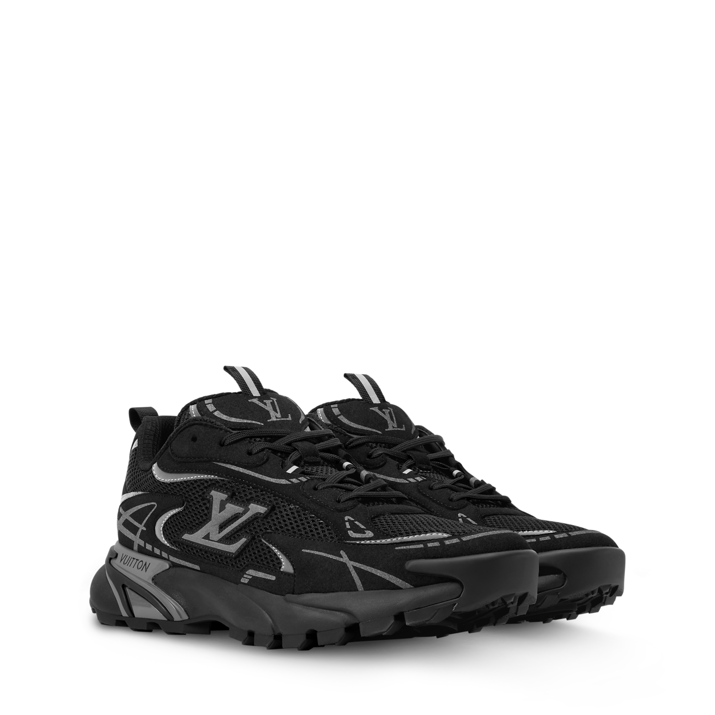  Giày Nam Louis Vuitton LV Tatic Runner Trainers 'Black' 