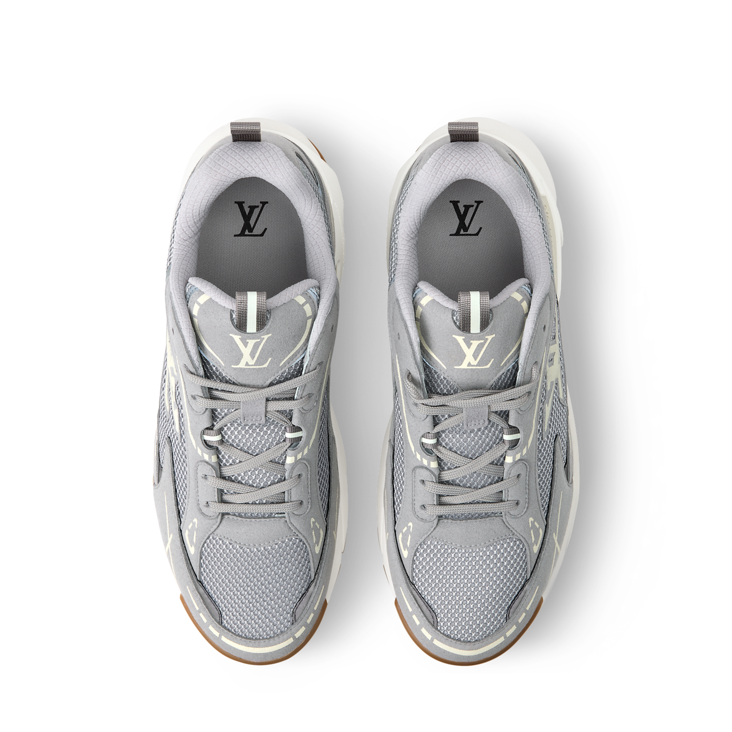  Giày Nam Louis Vuitton LV Tatic Runner Trainers 'Grey' 
