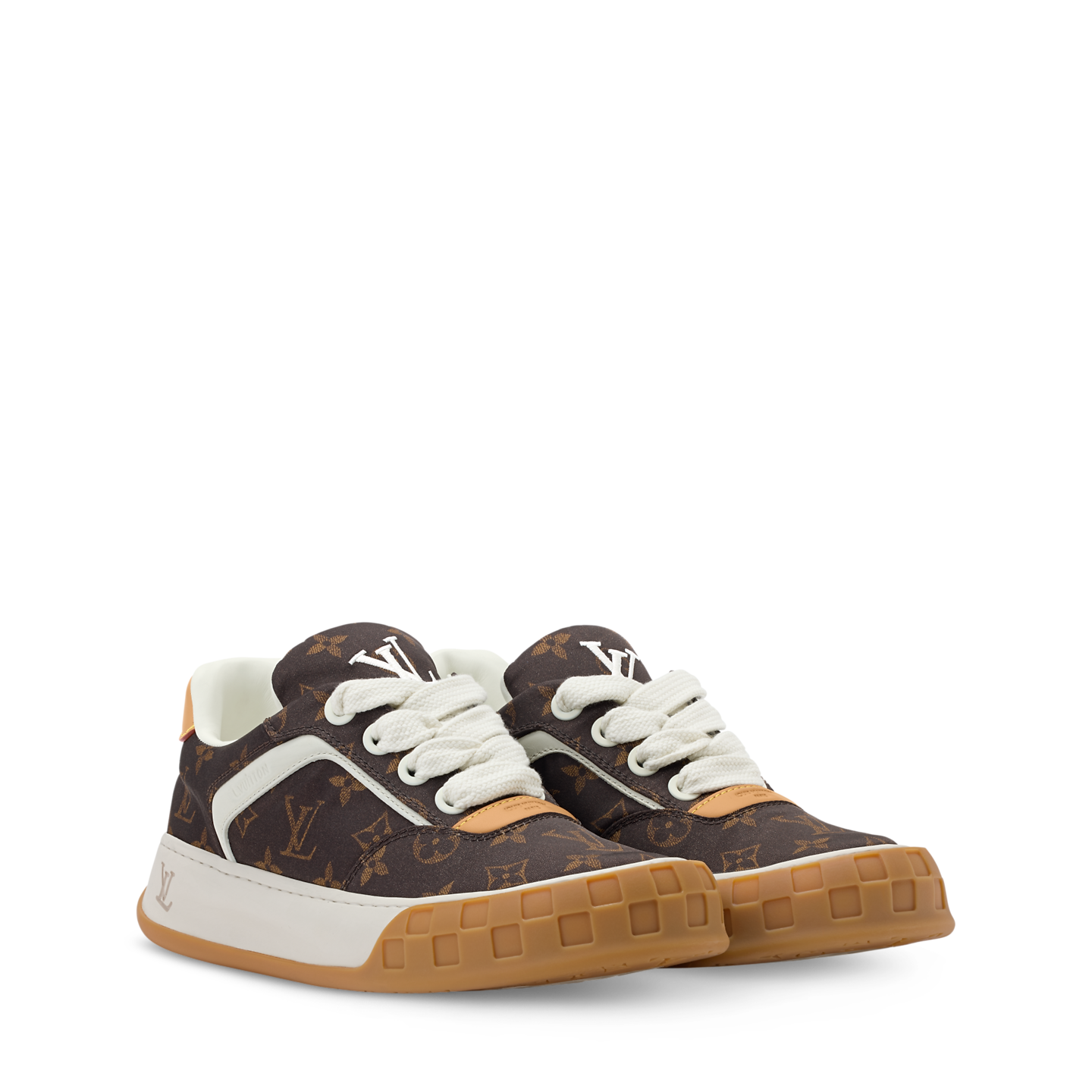  Giày Nam Louis Vuitton LV Tilted Sneakers 'Brown' 