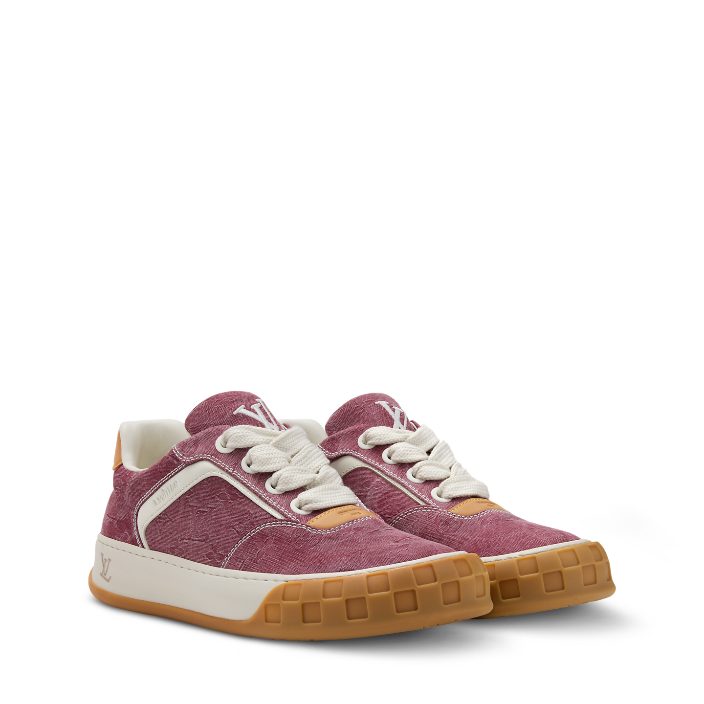  Giày Nam Louis Vuitton LV Tilted Sneakers 'Pink' 