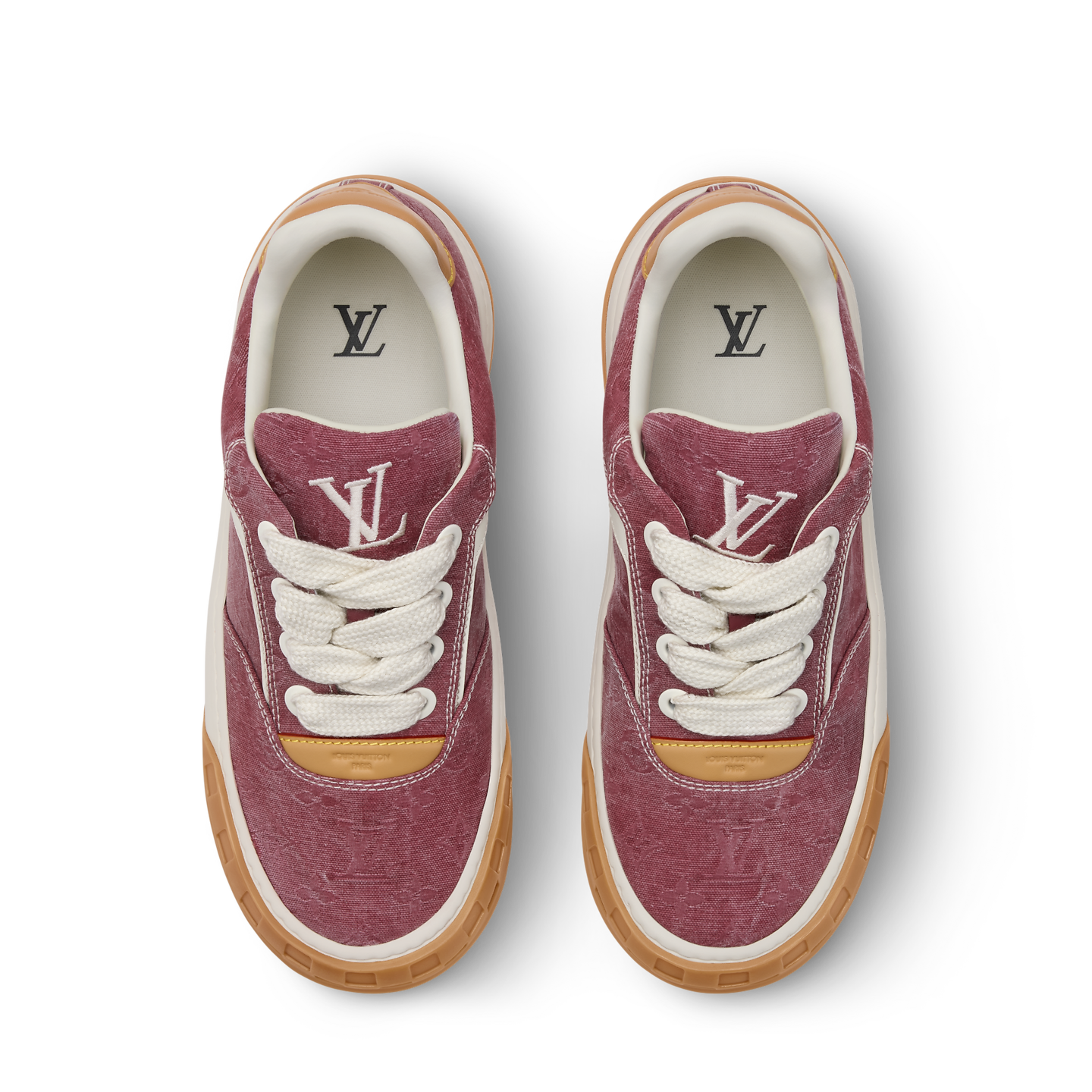  Giày Nam Louis Vuitton LV Tilted Sneakers 'Pink' 