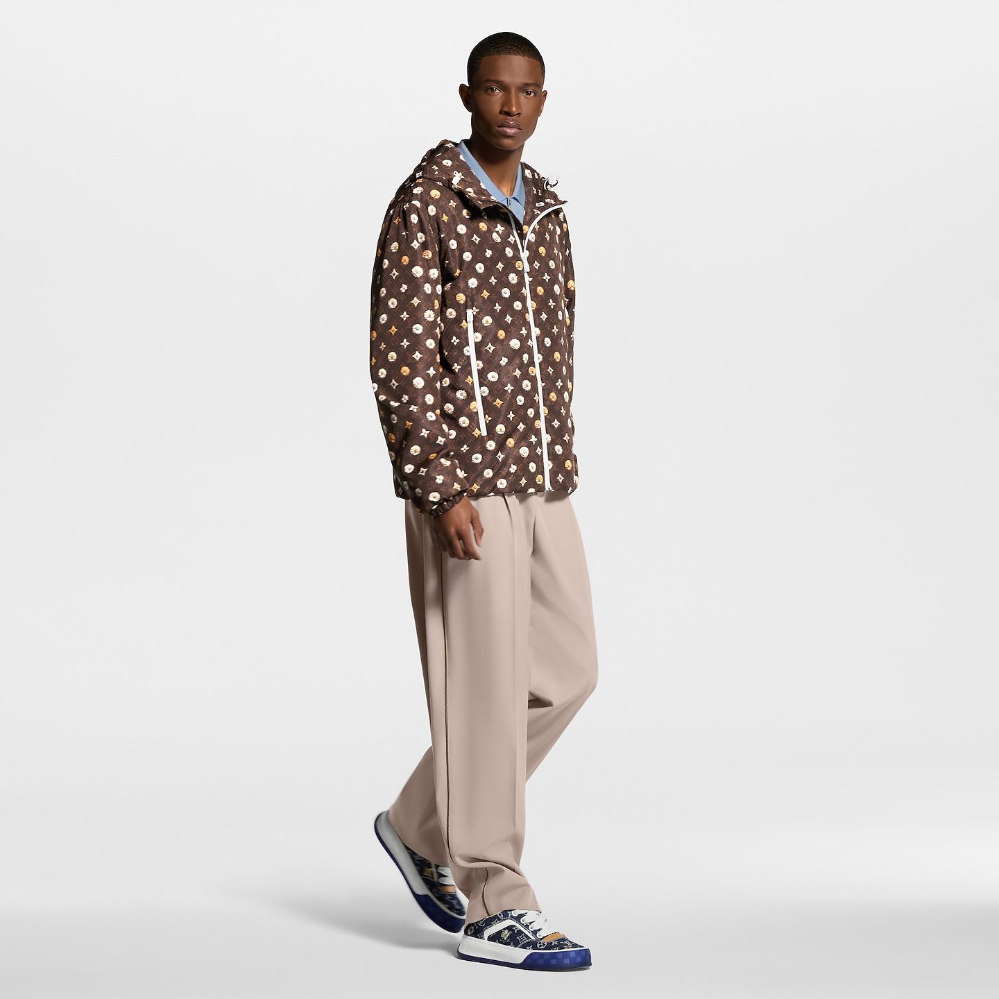  Giày Nam Louis Vuitton LV Tilted Trainers 'Blue' 