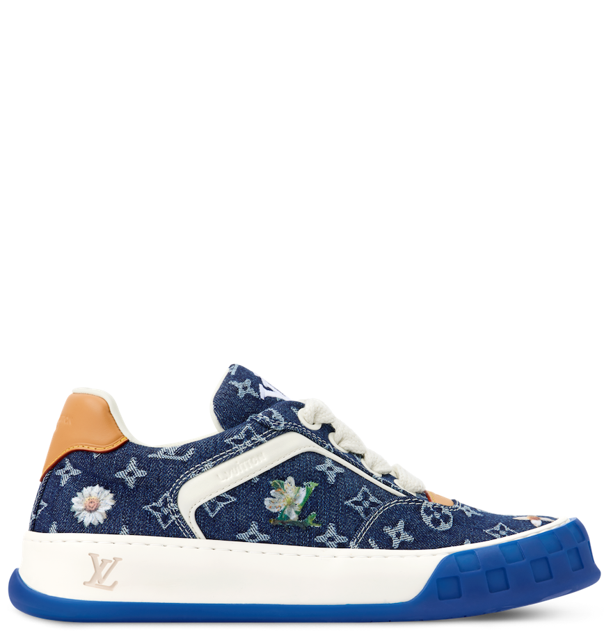  Giày Nam Louis Vuitton LV Tilted Trainers 'Blue' 