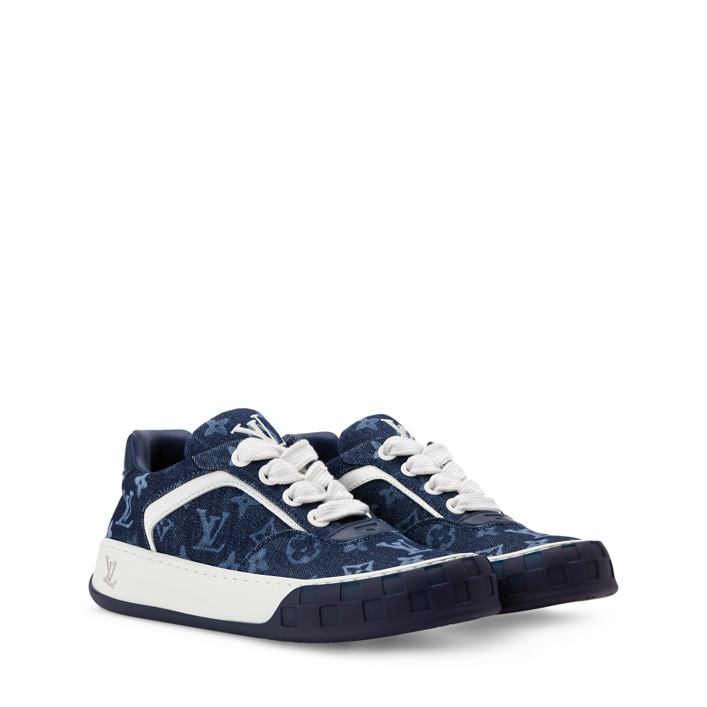  Giày Nam Louis Vuitton LV Tilted Trainers 'Blue' 