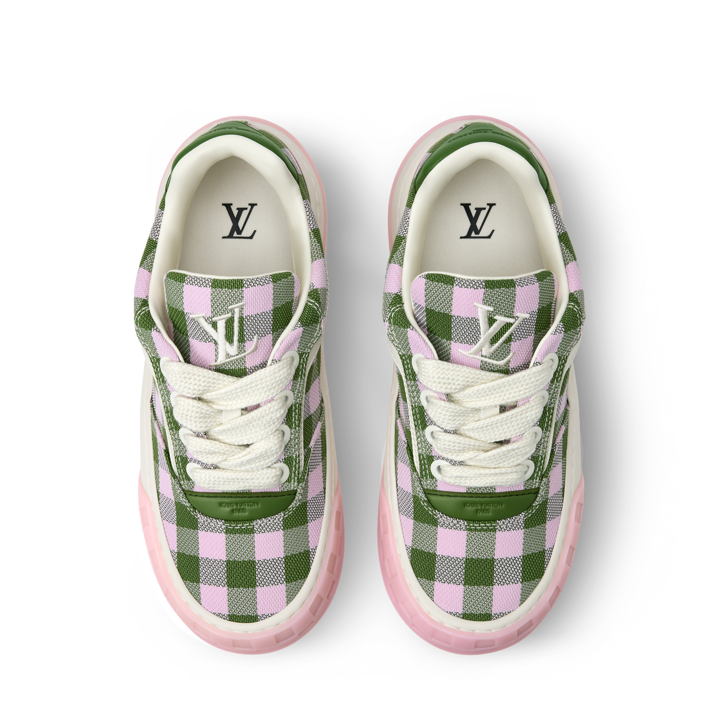 Giày Nam Louis Vuitton LV Tilted Trainers 'Rose' 