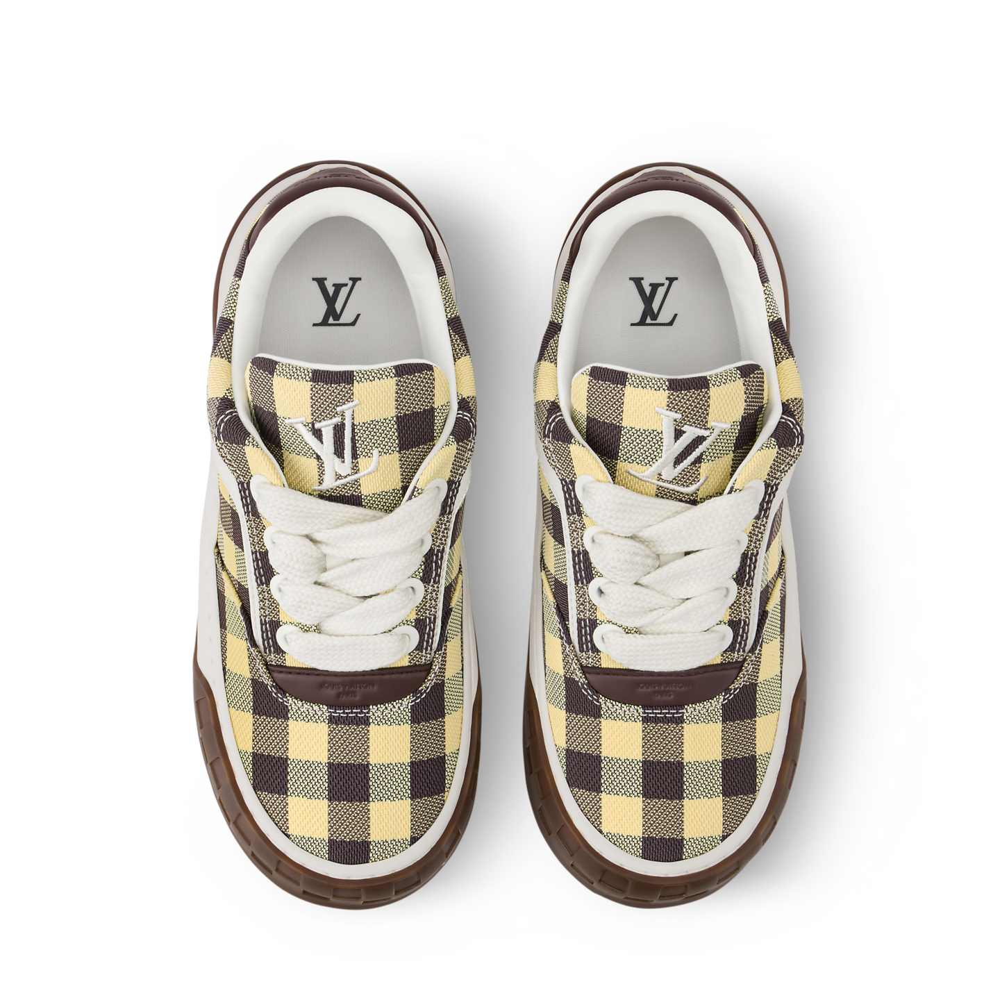  Giày Nam Louis Vuitton LV Tilted Trainers 'Yellow' 