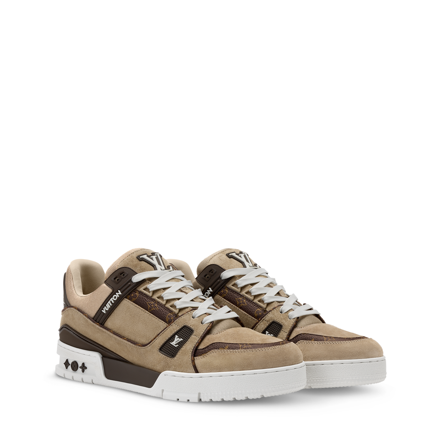  Giày Nam Louis Vuitton LV Trainer 'Beige' 
