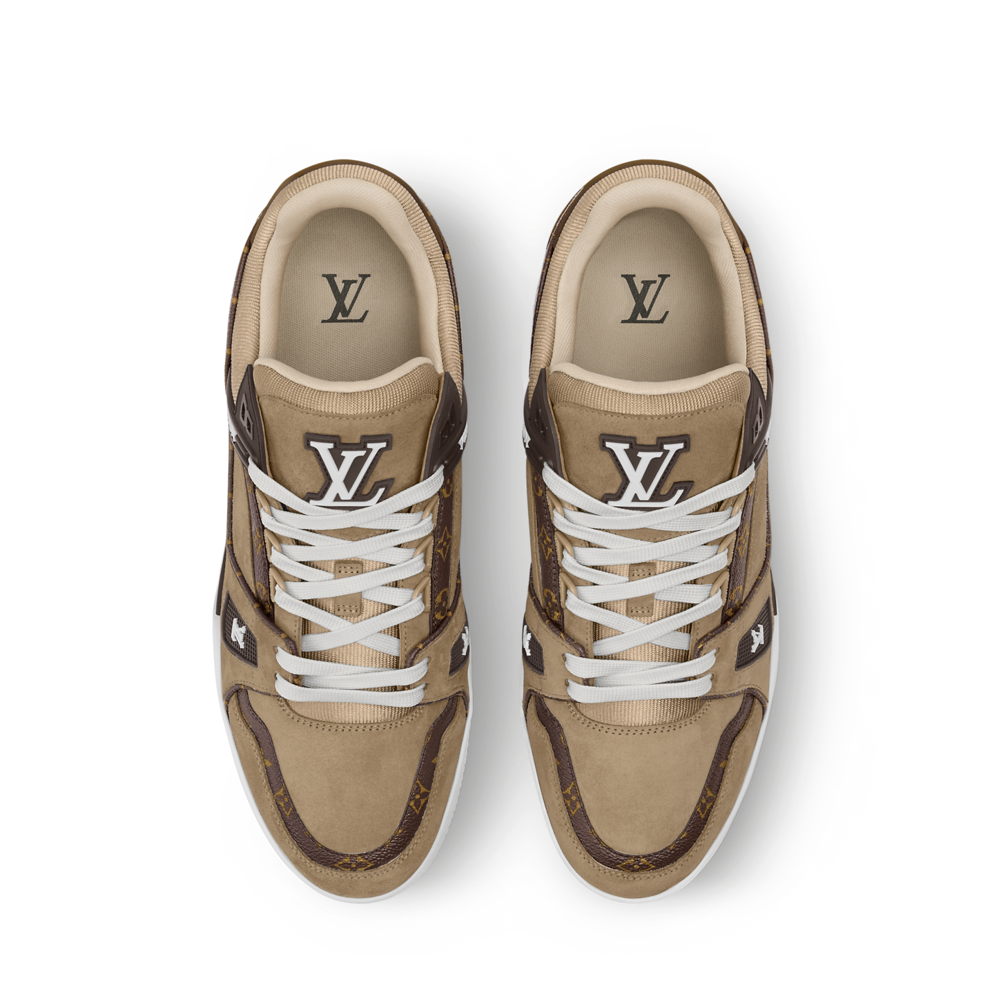 Giày Nam Louis Vuitton LV Trainer 'Beige' 