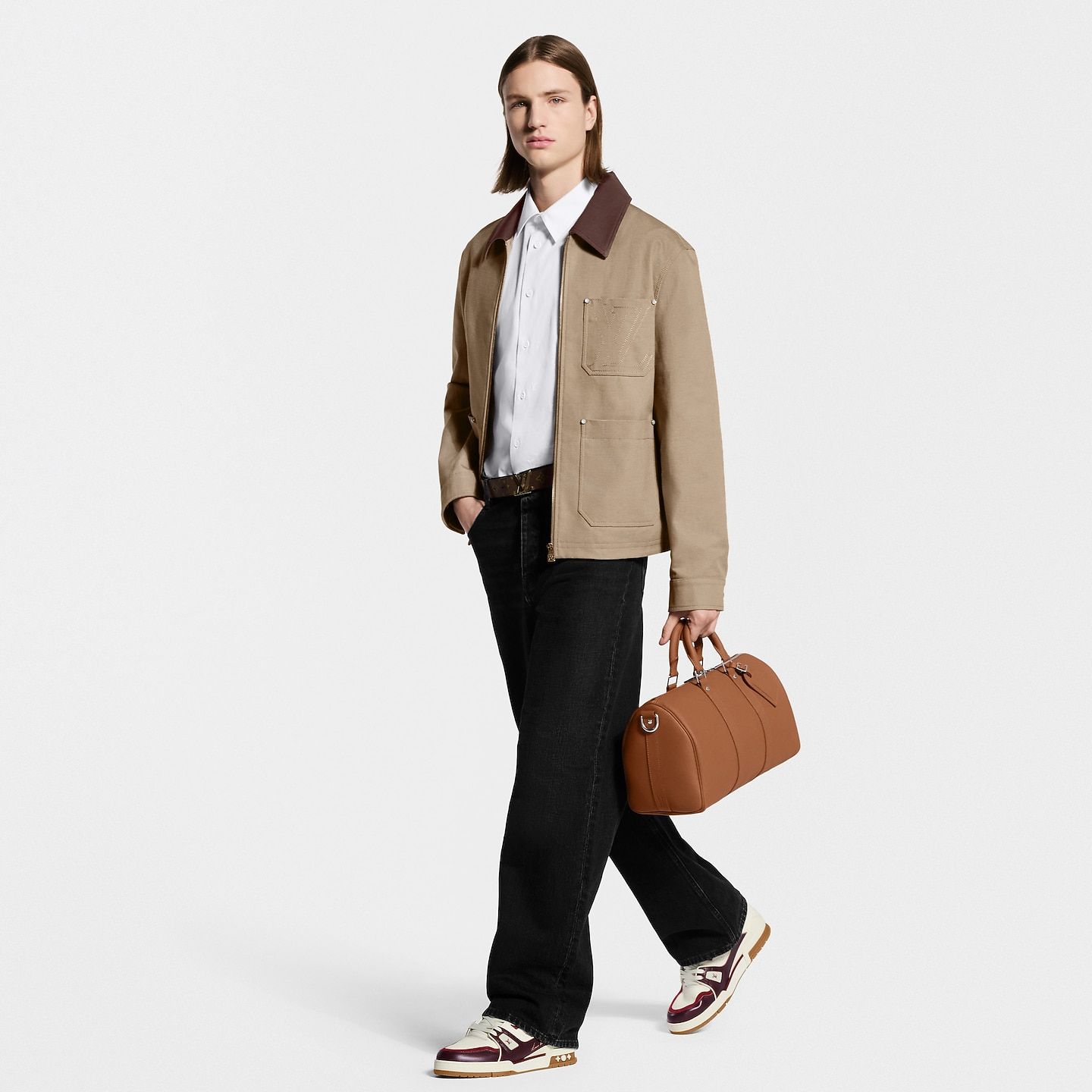  Giày Nam Louis Vuitton LV Trainer 'Bordeaux' 