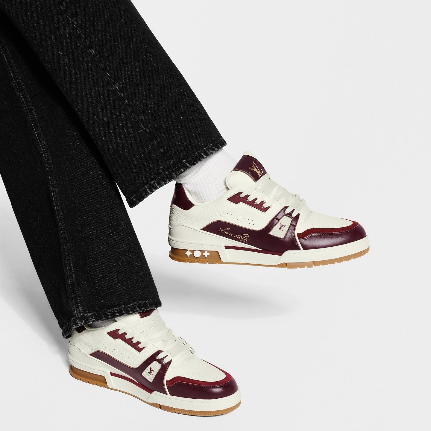  Giày Nam Louis Vuitton LV Trainer 'Bordeaux' 