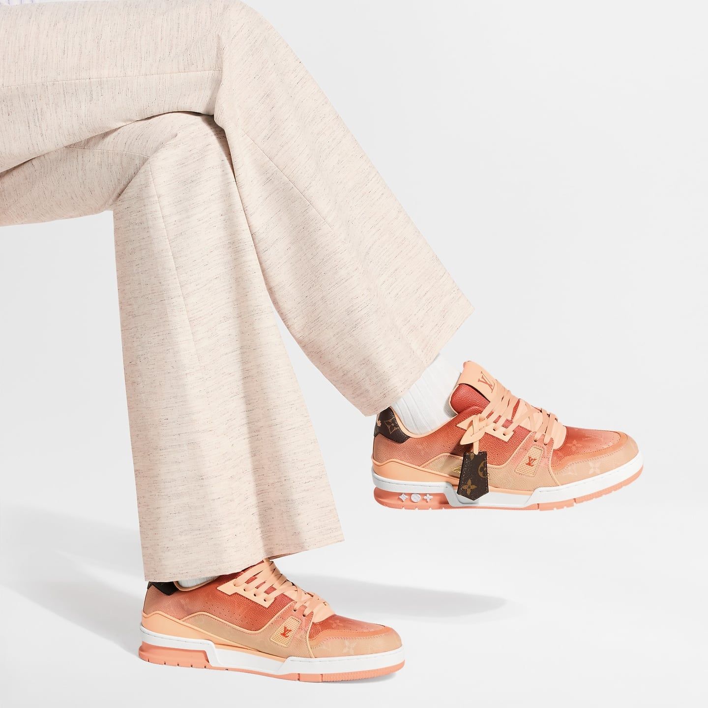  Giày Nam Louis Vuitton LV Trainer 'Orange' 