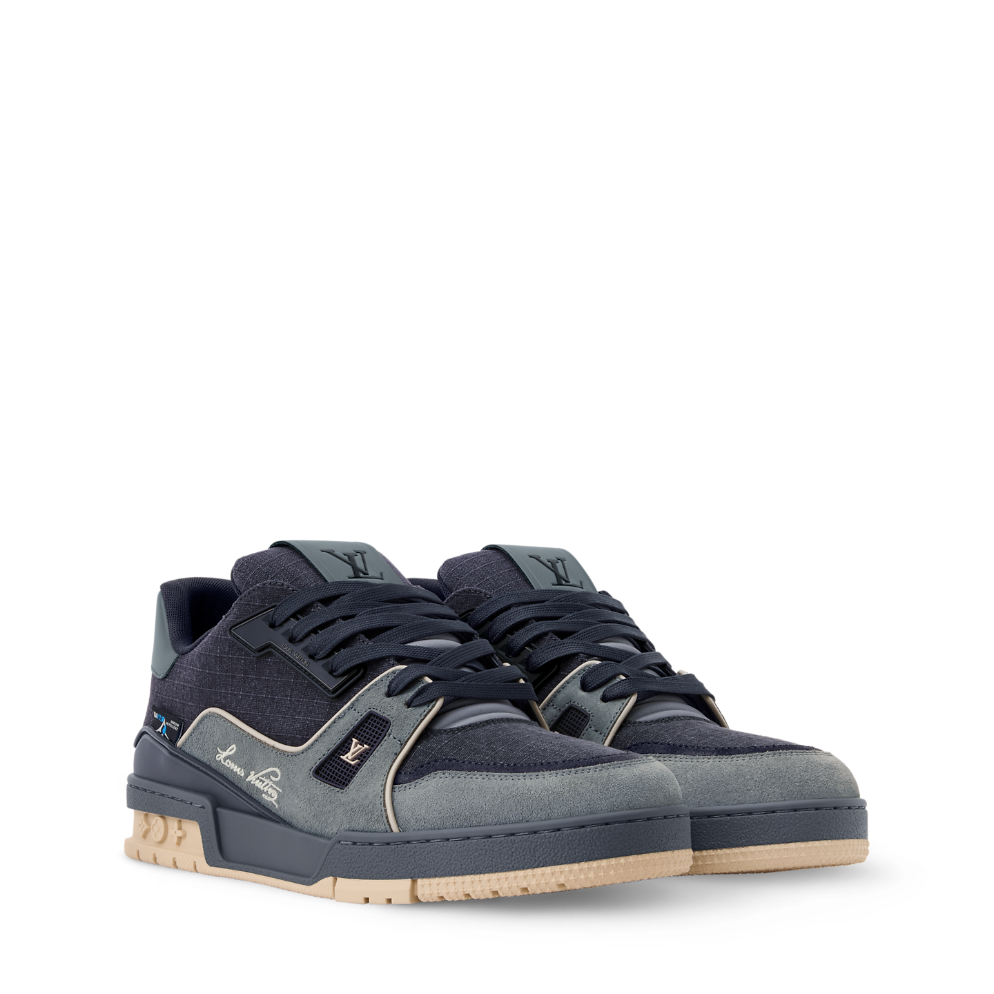 Giày Nam Louis Vuitton Outdoor LV Trainer 'Grey' 