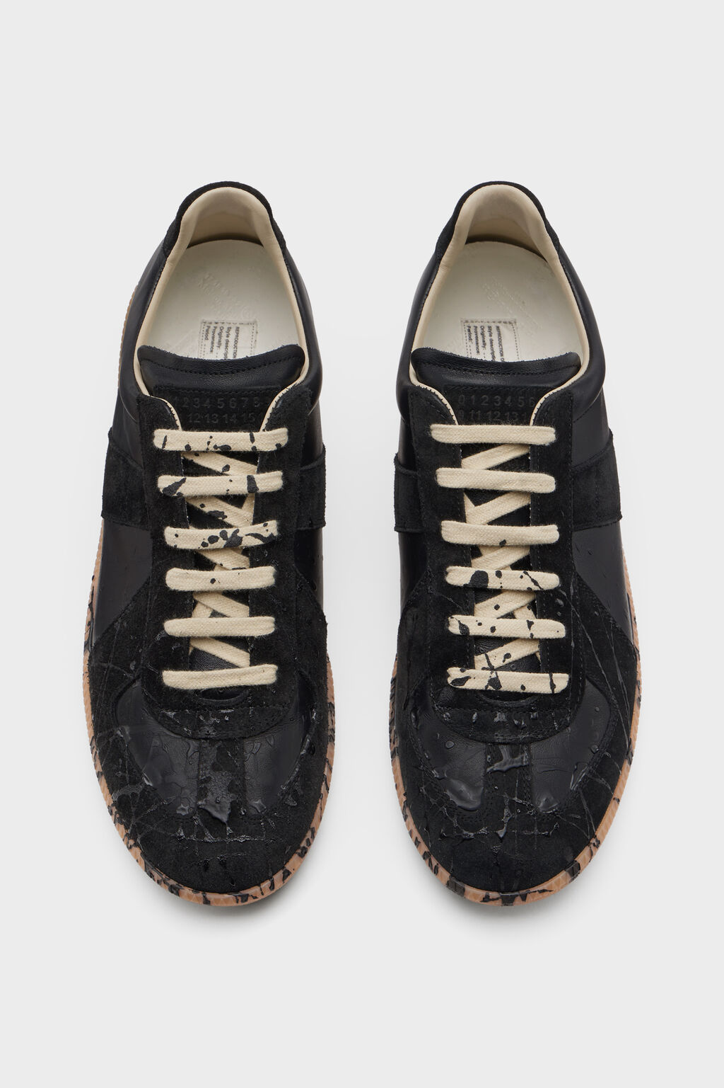  Giày Nam Maison Margiela Replica Sneakers 'Black' 