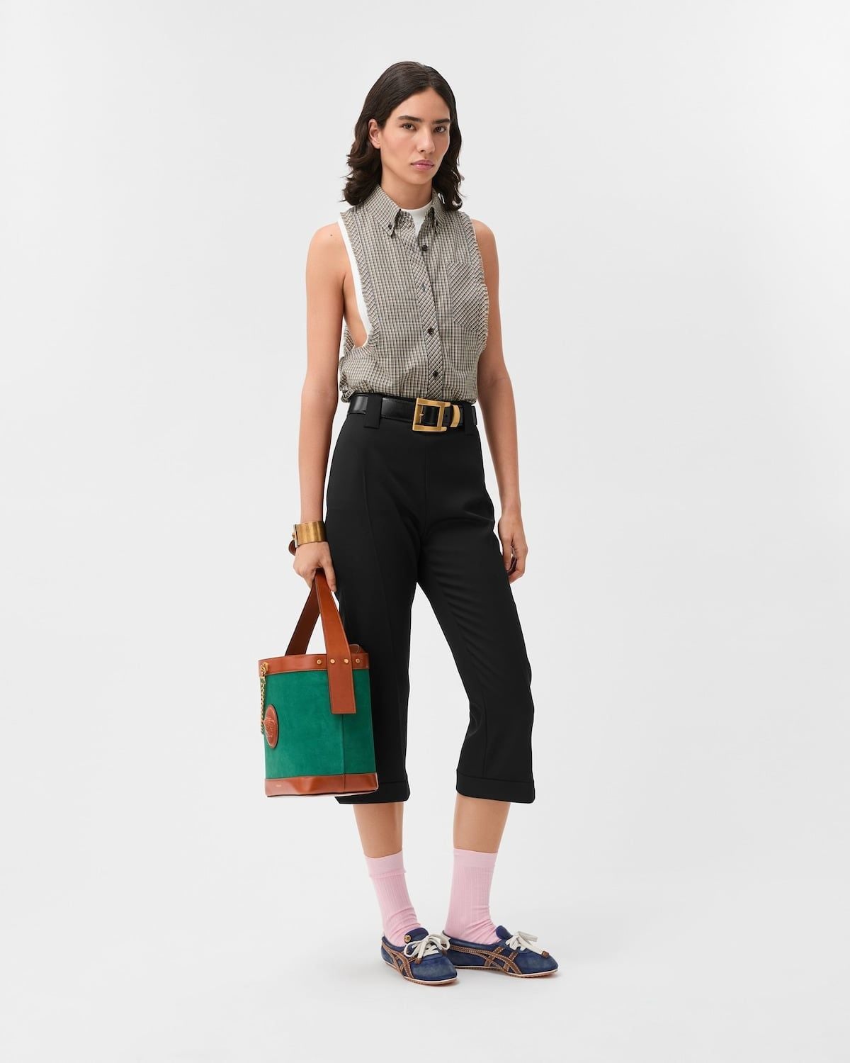  Giày Nữ Onitsuka Tiger x Versace Sakura 'Blue' 