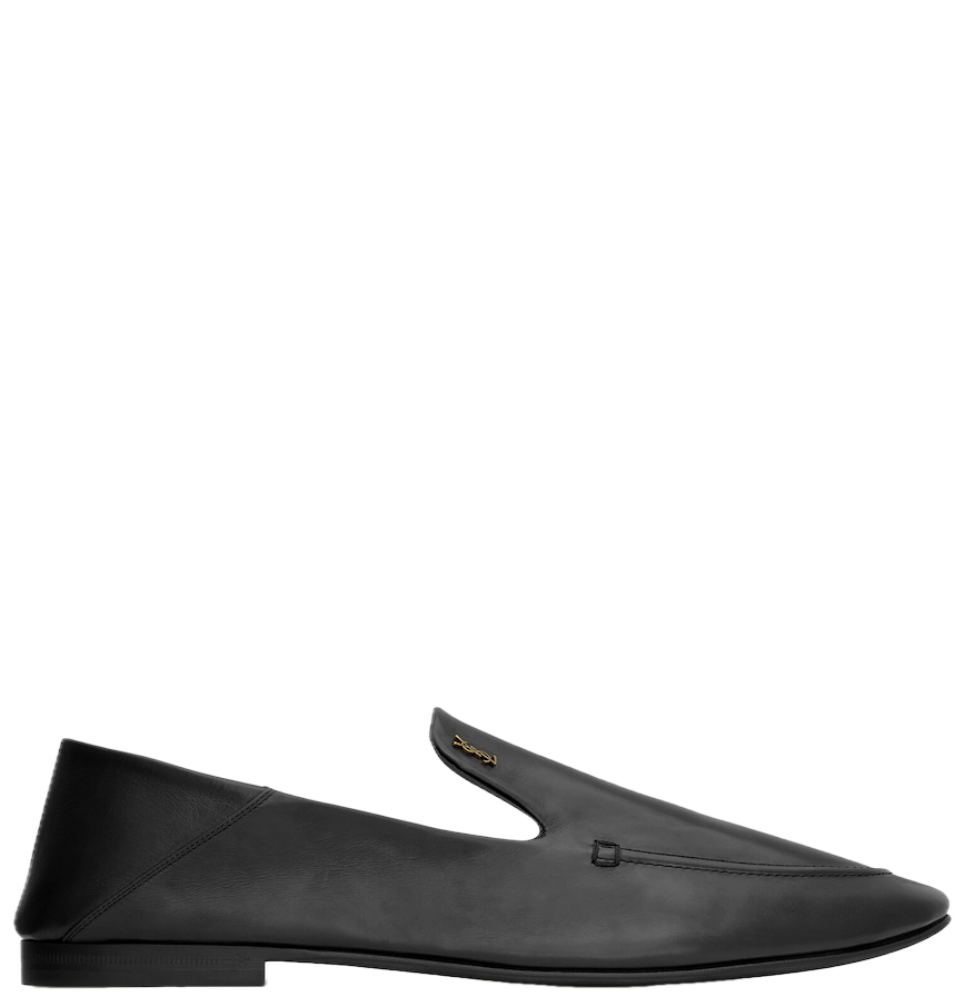  Giày Nam Saint Laurent Alain Slippers 'Black' 