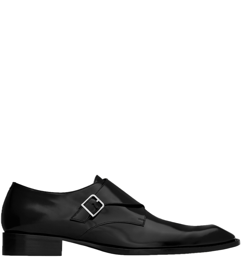  Giày Nam Saint Laurent Connor Monk Straps 'Black' 