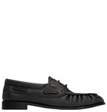  Giày Nam Saint Laurent Le Loafer Bateau 'Black' 