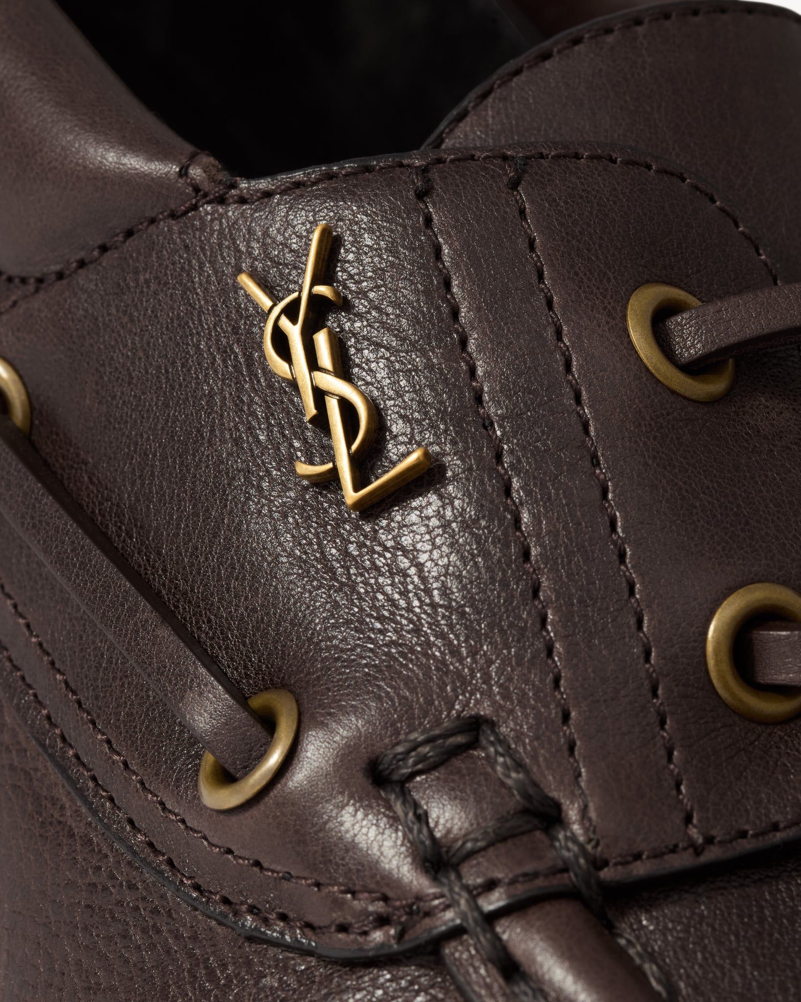  Giày Nam Saint Laurent Le Loafer Bateau 'Brown' 