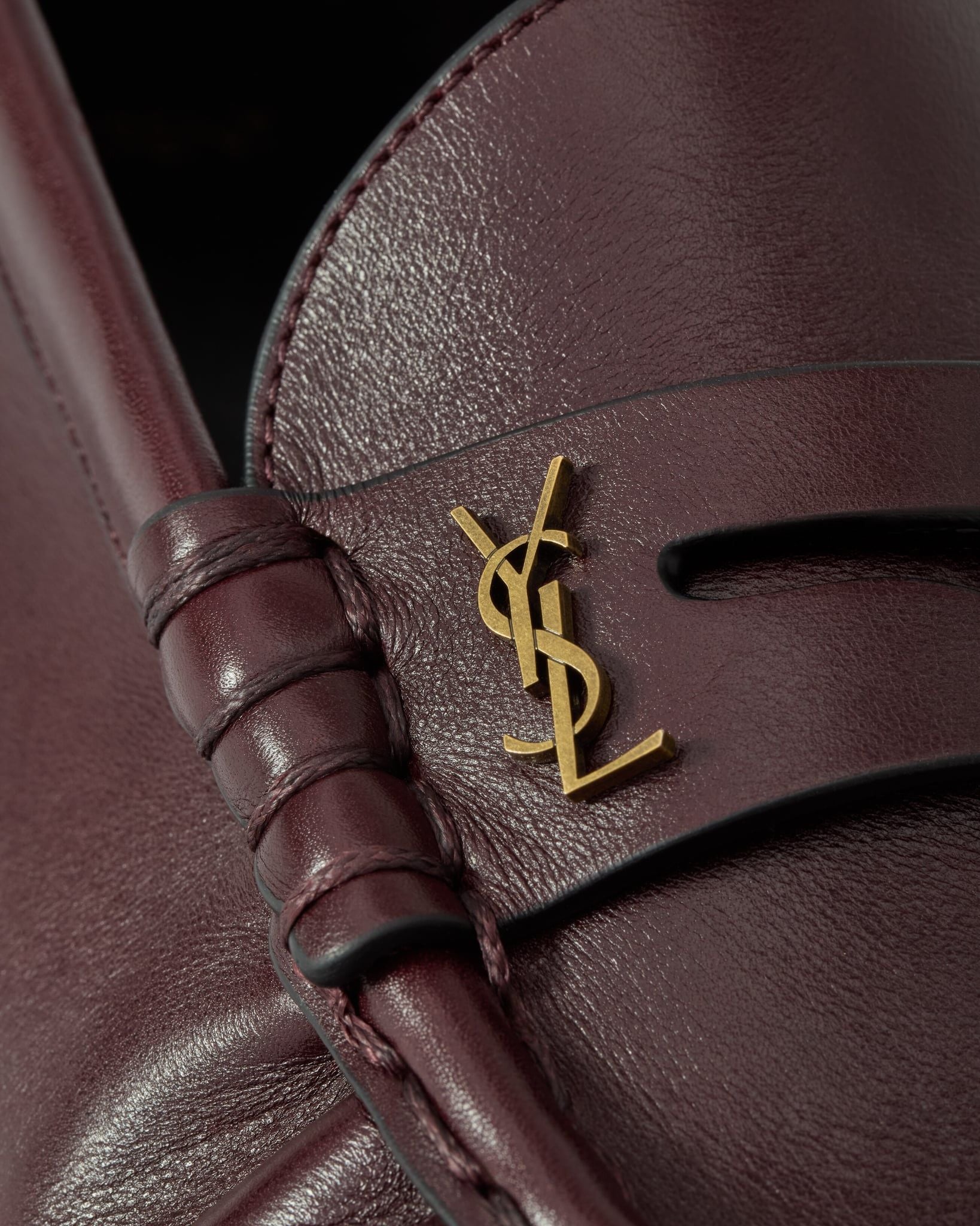  Giày Nam Saint Laurent Le Loafer Supple 'Bordeaux' 