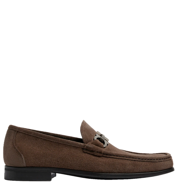  Giày Nam Salvatore Ferragamo Gancini Ornament 'Brown' 