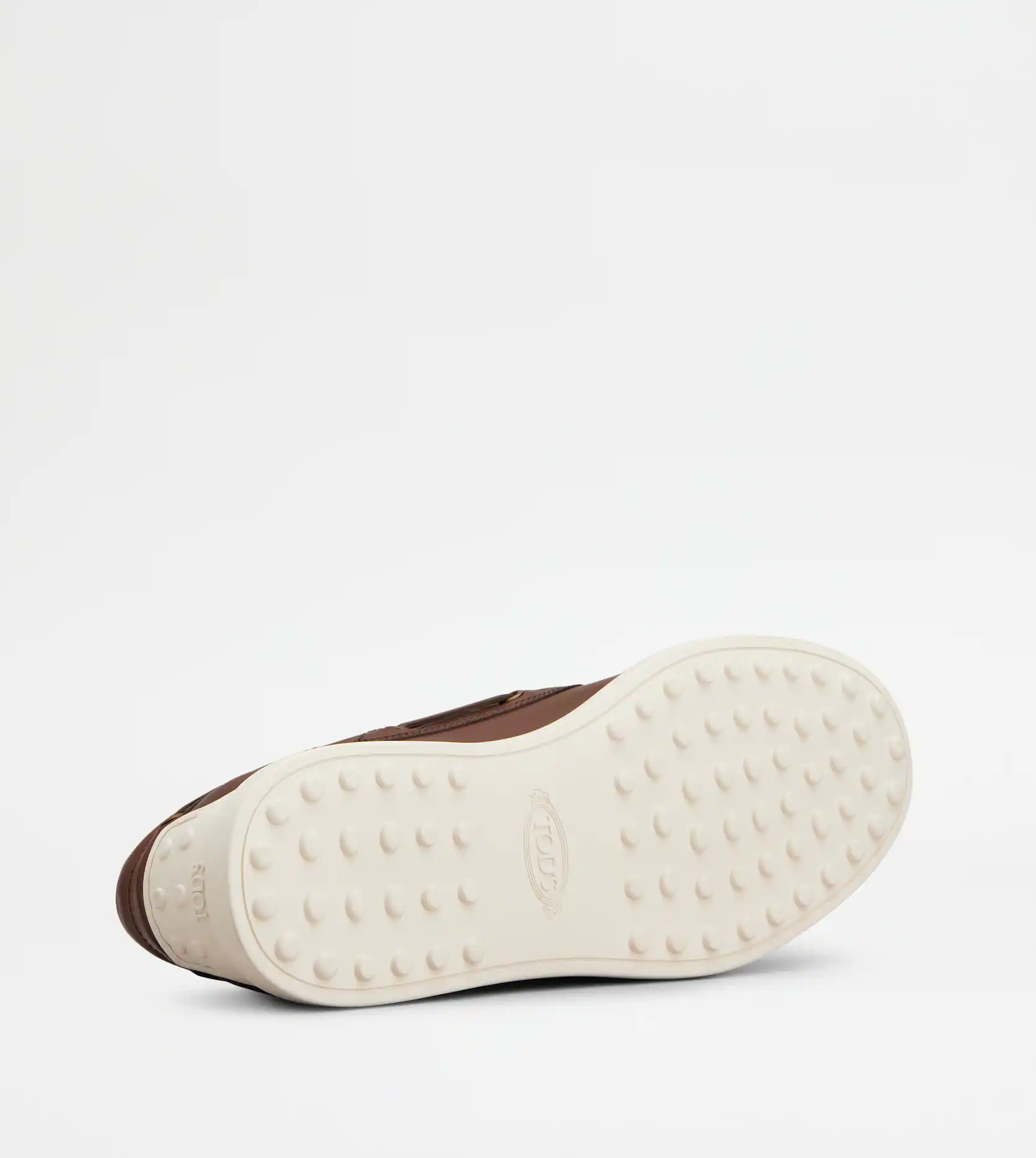  Giày Nam Tod's Boat Shoes In Leather 'Brown' 