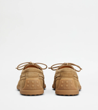  Giày Nam Tod's Boat Shoes In Suede 'Brown' 