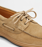  Giày Nam Tod's Boat Shoes In Suede 'Brown' 