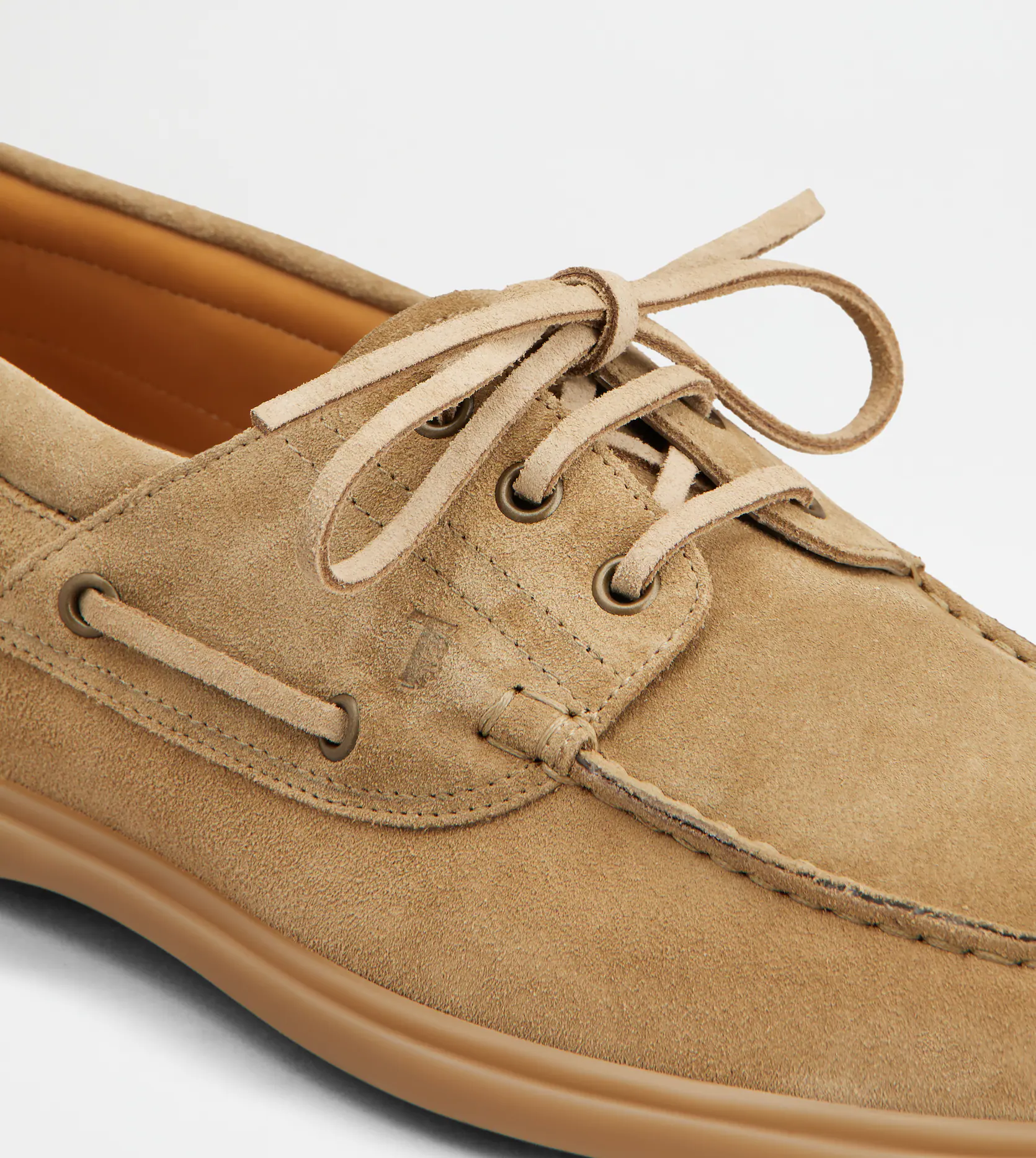  Giày Nam Tod's Boat Shoes In Suede 'Brown' 