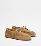 Giày Nam Tod's Boat Shoes In Suede 'Brown' 