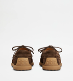  Giày Nam Tod's Boat Shoes In Suede 'Brown' 