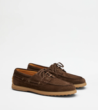  Giày Nam Tod's Boat Shoes In Suede 'Brown' 