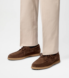  Giày Nam Tod's Boat Shoes In Suede 'Brown' 