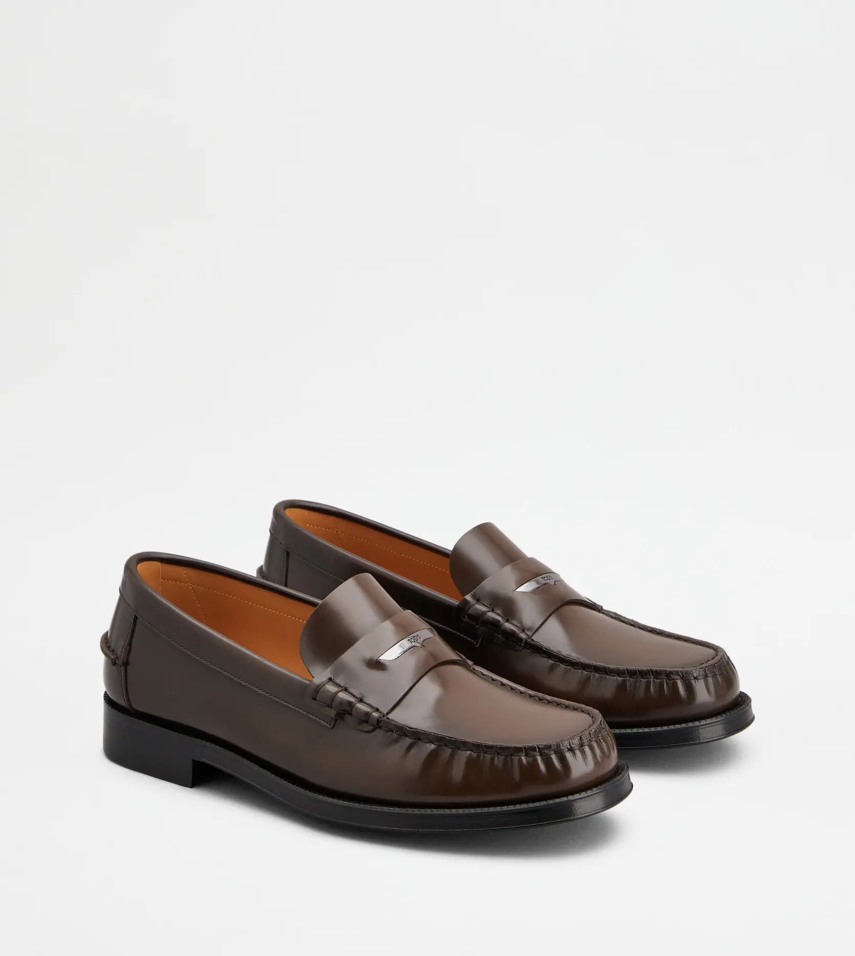 Giày Nam Tod's Loafers In Leather 'Brown' 