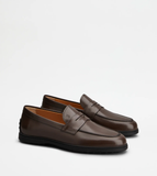  Giày Nam Tod's Loafers In Leather 'Brown' 