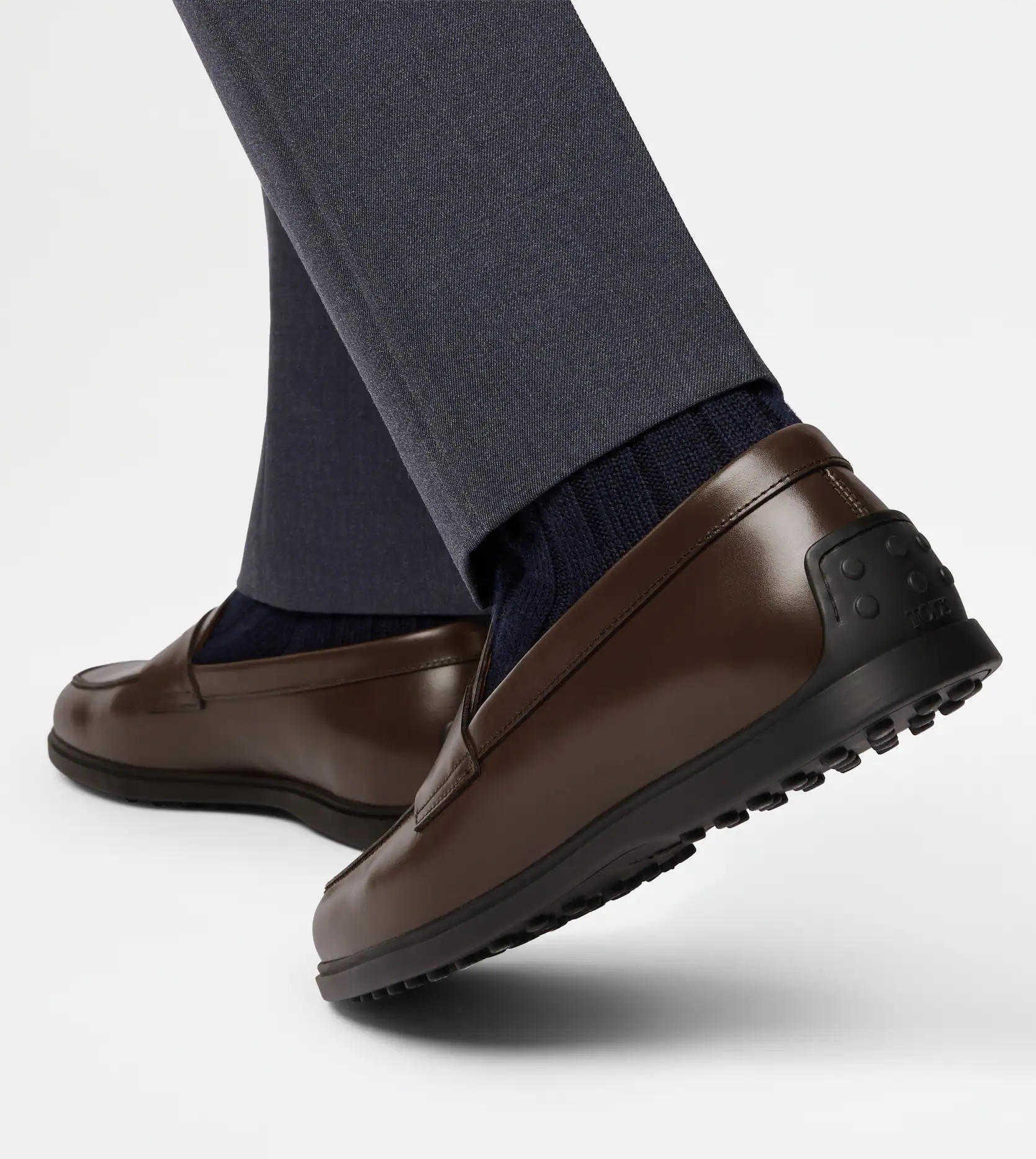  Giày Nam Tod's Loafers In Leather 'Brown' 