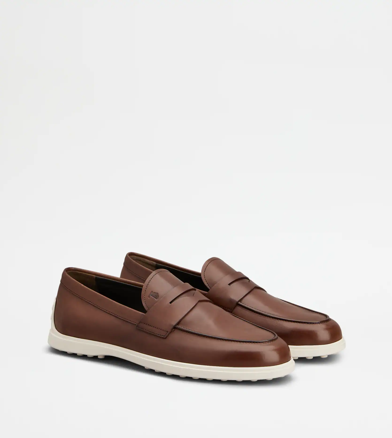  Giày Nam Tod's Loafers In Leather 'Brown' 