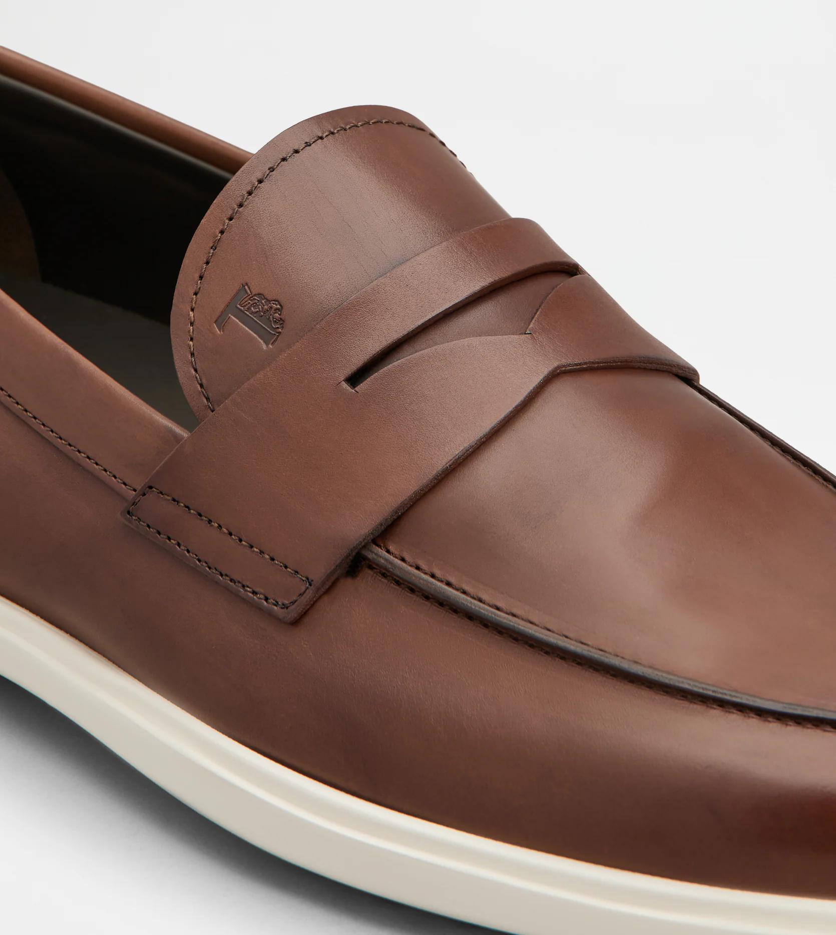  Giày Nam Tod's Loafers In Leather 'Brown' 