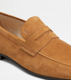 Giày Nam Tod's Loafers In Pashmy Suede 'Brown' 